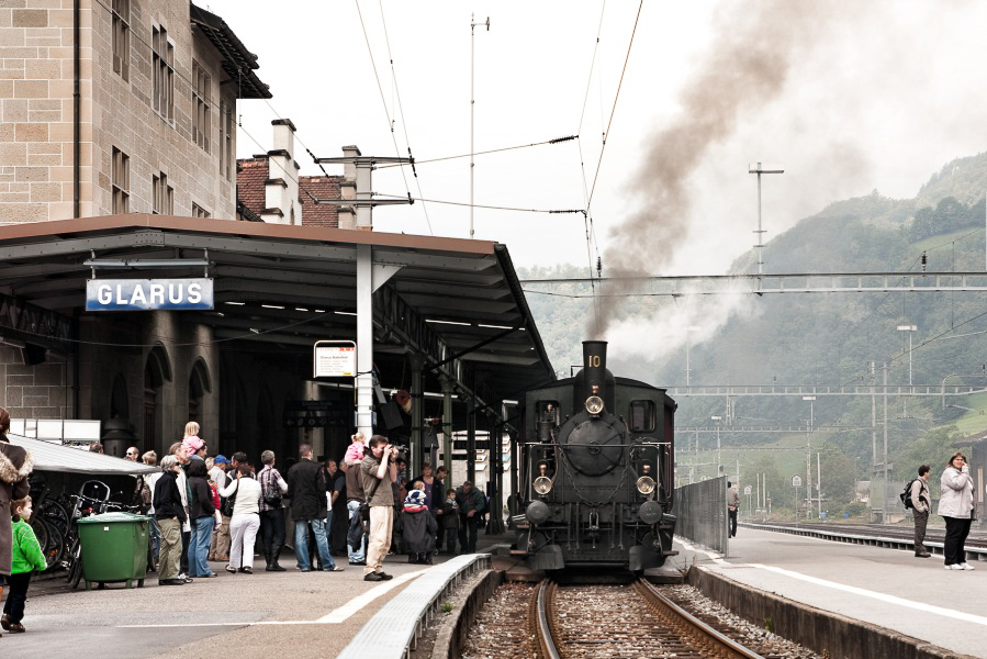 Dampfzug@Glarus - 051 - Bereit zur Abfahrt