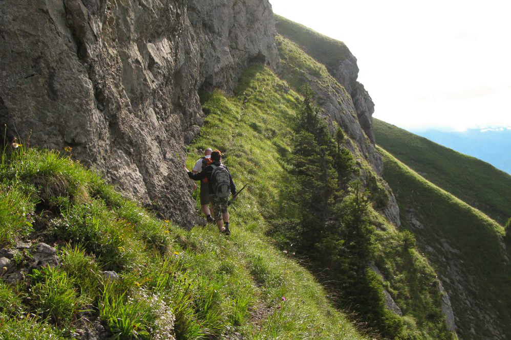 Dejenstock - ©MD - 007 - Aufstieg zu Dejenstock - Traverse unter dem Gipfelgrat